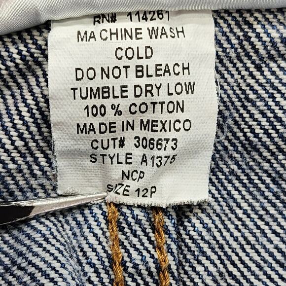 Jeanology Collection Jeans Womens 12P PETITE Blue Mid Rise Straight Leg Denim - Picture 5 of 11